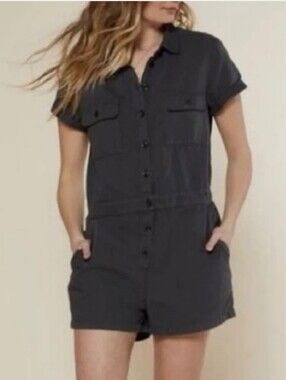 Outerknown S.E.A. Suit Shortall Romper Grey